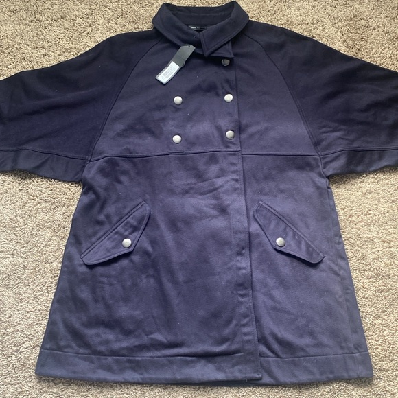 NWT MARC BY MARC JACOBS PRAIRIE INDIGO XS/S NEW ROHE MIXED KNIT WOMENS JACKET - Picture 2 of 6